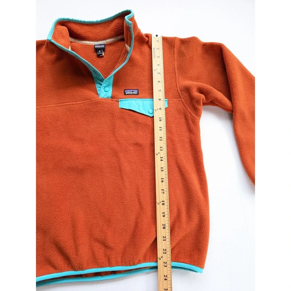Kids XL Patagonia Lightweight Synchilla Snap-T Fleece Jacket Orange 65572